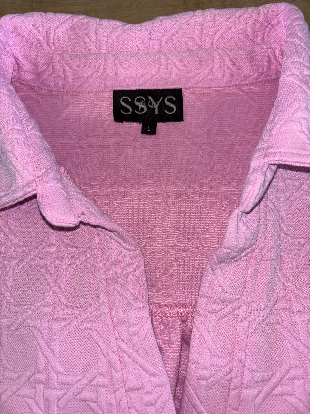 SSYS Boutique 2p The Sally Shorts Set in Quilted Cane Pink Large $88 Pockets - Picture 9 of 13